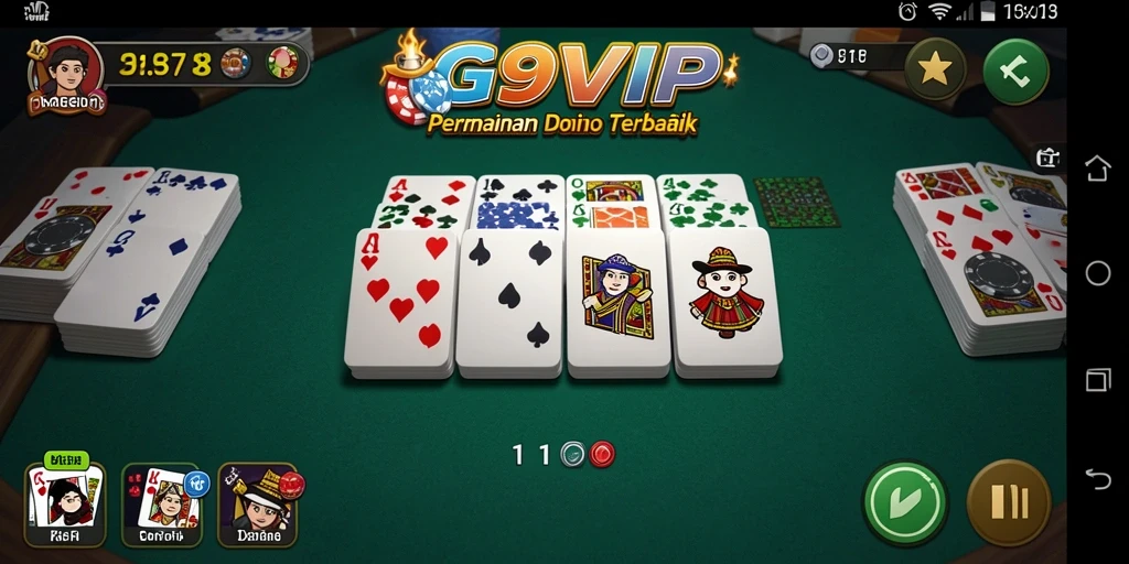 Menampilkan gameplay menarik di G9VIP dengan teman-teman.