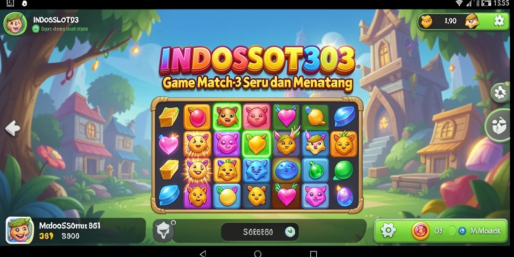 Tampilan gameplay seru dan penuh warna dari INDOSLOT303.