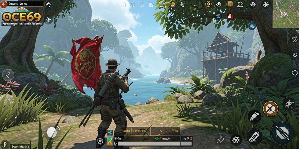 Tampilan menakjubkan dari gameplay OCE69 yang luas dan penuh petualangan.