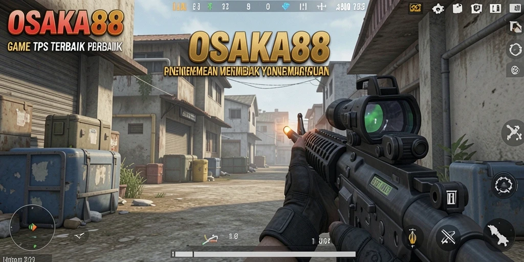 Gameplay OSAKA88 dengan aksi tembak-menembak yang menegangkan.