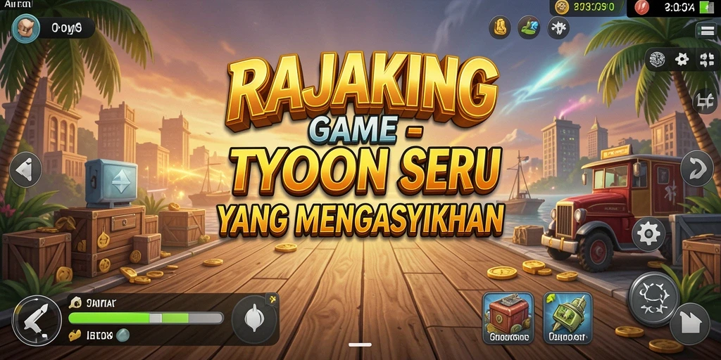 Tampilan gameplay menarik RAJAKING yang seru dan penuh strategi.