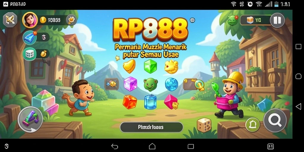 Screenshot menunjukkan gameplay seru dan menantang dari RP888.