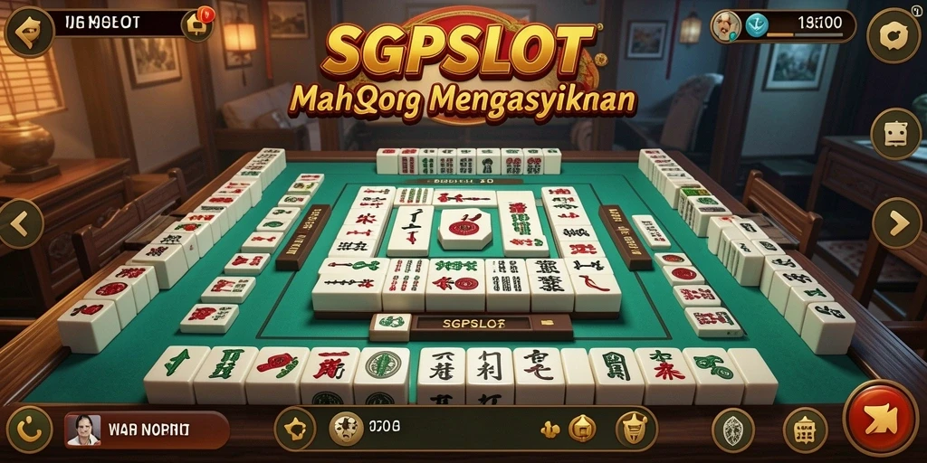 Tampilan gameplay SGPSLOT dengan suasana Mahjong yang menawan.