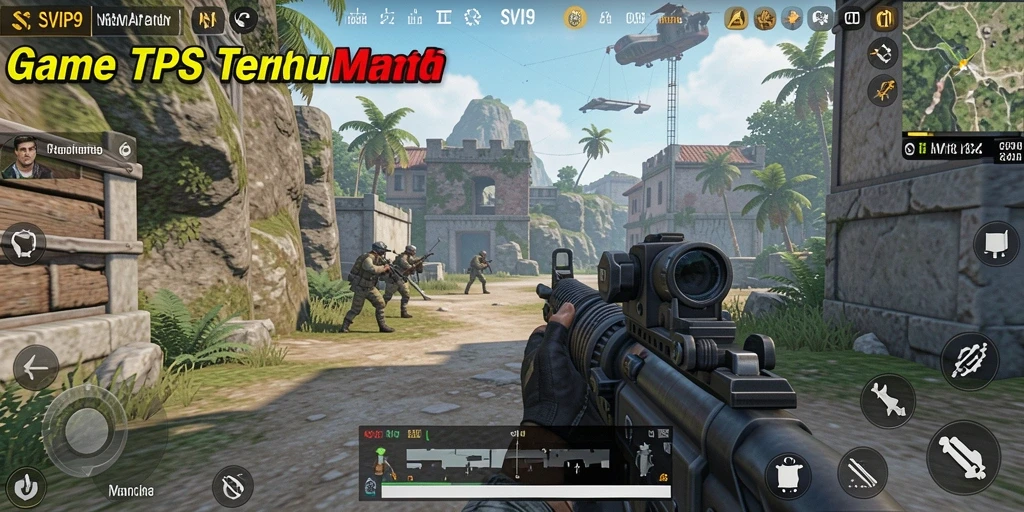 Tangkapan layar gameplay SVIP9 menampilkan aksi pertempuran mendebarkan.
